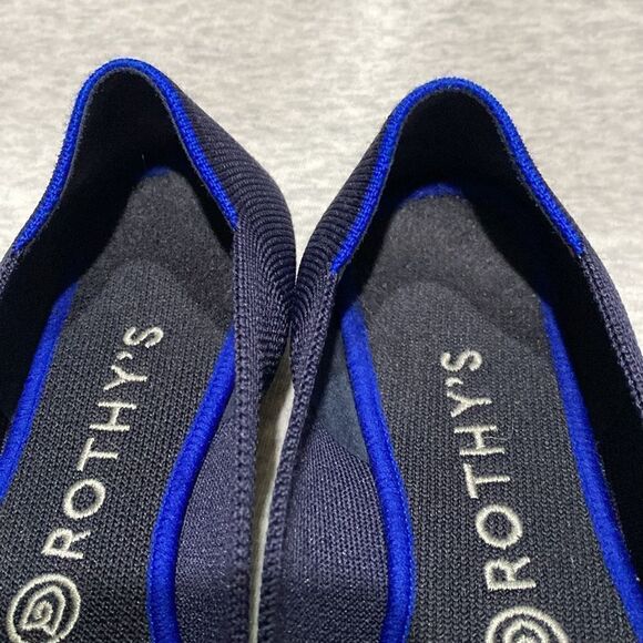 Rothy's The Point Women's Size 9 US Maritime Navy Pointed Toe Slip on Shoes - Picture 8 of 12